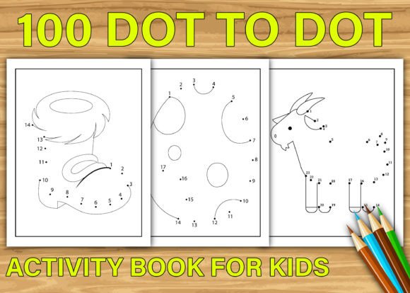 100 Dot to Dot Activity Book Pages Vol-6
