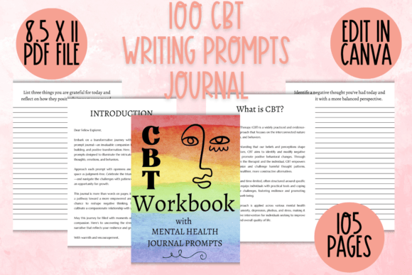 CBT Writing Prompts Journal: Transform Your Mindset with Daily Reflections