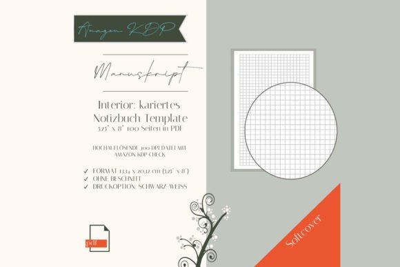 Kariert 5,25 x8 100 S. Ej4K5936-4 German – Eine praktische Notizbuch-Lösung