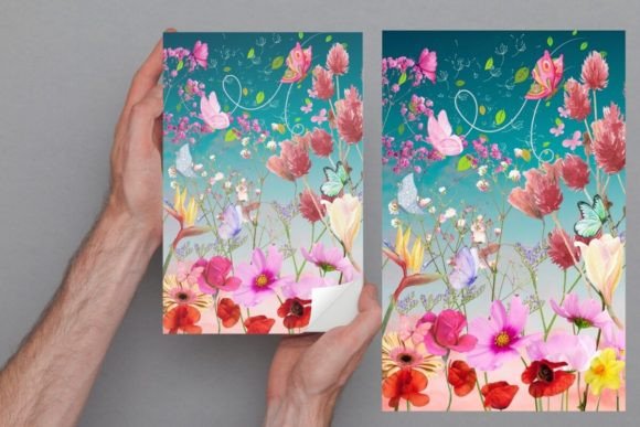Kdp Cover Book for Spring Lovers: A Celebration of Butterflies and Blooms