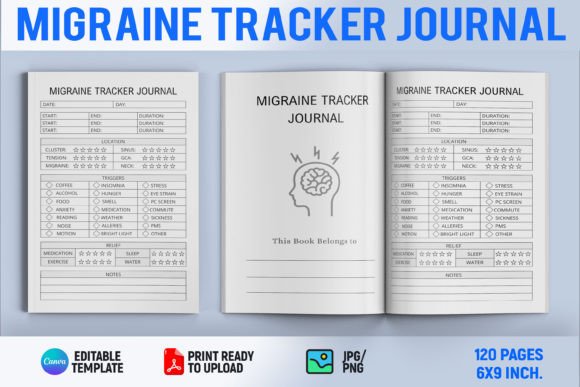 Migraine Tracker Journal KDP Interior