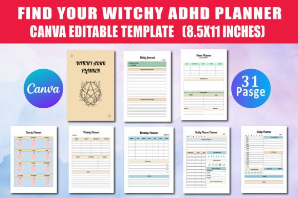 WITCHY ADHD PLANNER: A Creative and Organized Solution for Neurodivergent Professionals